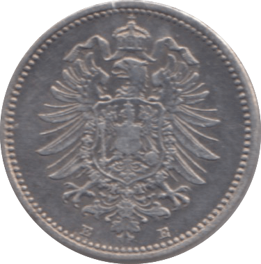 1873 GERMANY SILVER 20 PFENNIG - SILVER WORLD COINS - Cambridgeshire Coins