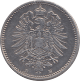 1873 GERMANY SILVER 20 PFENNIG - SILVER WORLD COINS - Cambridgeshire Coins