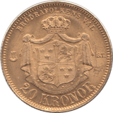 1873 GOLD 20 KRONER SWEDEN - Gold World Coins - Cambridgeshire Coins