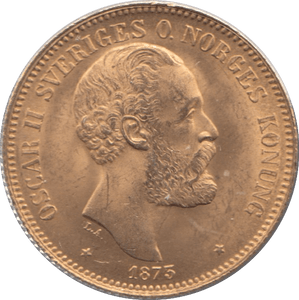 1873 GOLD 20 KRONER SWEDEN - Gold World Coins - Cambridgeshire Coins