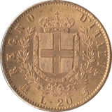 1873 GOLD 20 LIRA ITALY - Gold World Coins - Cambridgeshire Coins