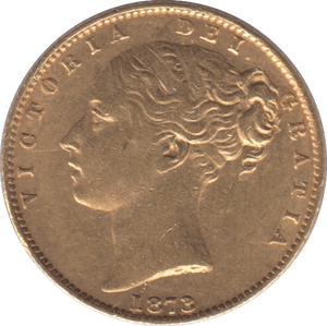 1873 GOLD SOVEREIGN ( EF ) DIE 3 - Sovereign - Cambridgeshire Coins