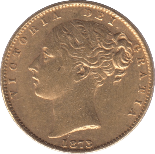 1873 GOLD SOVEREIGN ( EF ) DIE 3 - Sovereign - Cambridgeshire Coins