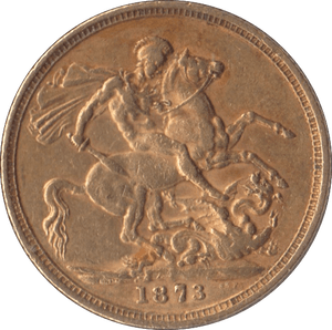 1873 GOLD SOVEREIGN ( GVF ) MELBOURNE MINT - Sovereign - Cambridgeshire Coins