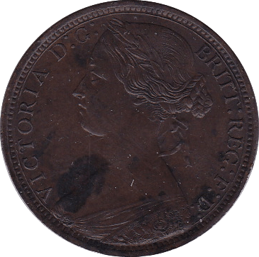 1873 HALFPENNY ( AUNC ) - Halfpenny - Cambridgeshire Coins