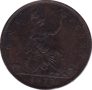 1873 HALFPENNY ( AUNC ) - Halfpenny - Cambridgeshire Coins