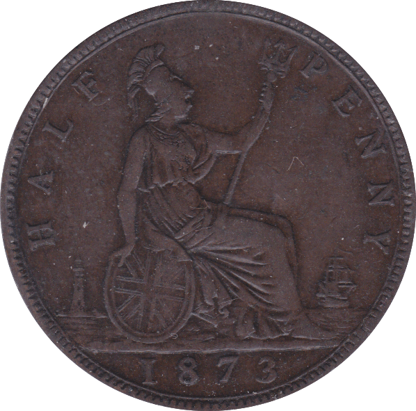 1873 HALFPENNY ( EF ) - Halfpenny - Cambridgeshire Coins