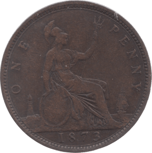 1873 PENNY ( FINE ) 7 - Penny - Cambridgeshire Coins