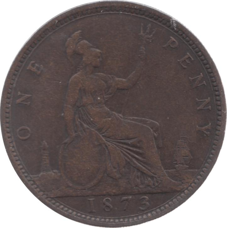 1873 PENNY ( FINE ) 7 - Penny - Cambridgeshire Coins