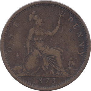 1873 PENNY ( FINE ) - Penny - Cambridgeshire Coins