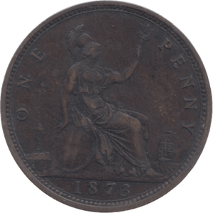 1873 PENNY ( VF ) 4 - Penny - Cambridgeshire Coins