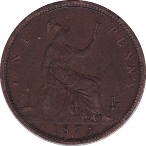 1873 PENNY ( VF ) - Penny - Cambridgeshire Coins