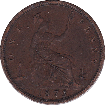 1873 PENNY ( VF ) - Penny - Cambridgeshire Coins