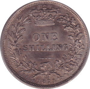 1873 SHILLING ( AUNC ) DIE 102 - Shilling - Cambridgeshire Coins