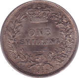1873 SHILLING ( AUNC ) DIE 102 - Shilling - Cambridgeshire Coins