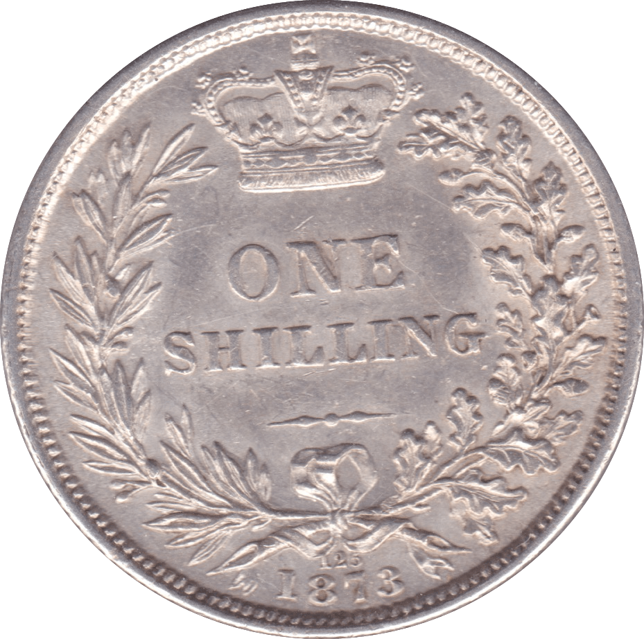 1873 SHILLING ( AUNC ) DIE 125 - Shilling - Cambridgeshire Coins