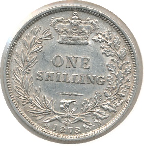 1873 SHILLING ( EF ) DIE 85 - Shilling - Cambridgeshire Coins