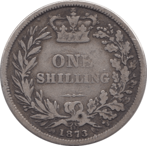 1873 SHILLING ( FINE ) DIE 132 - SHILLING - Cambridgeshire Coins