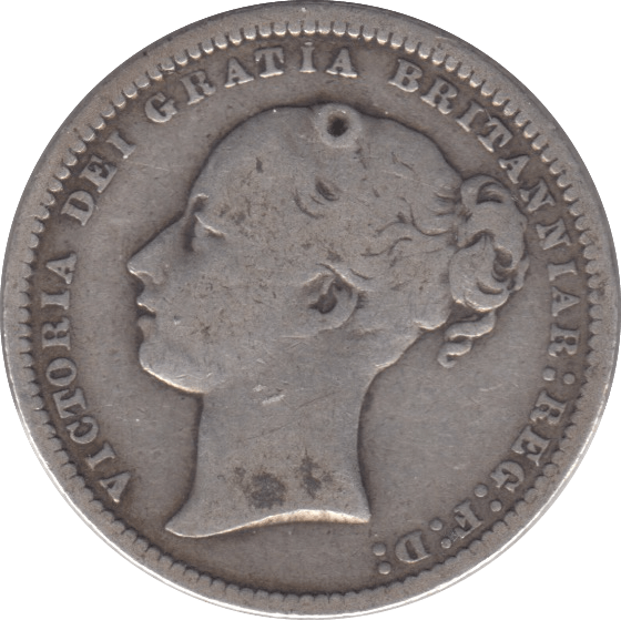 1873 SHILLING ( FINE ) DIE 132 - SHILLING - Cambridgeshire Coins