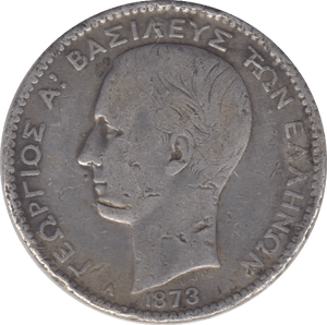 1873 SILVER SPAIN ONE PESETA - SILVER WORLD COINS - Cambridgeshire Coins