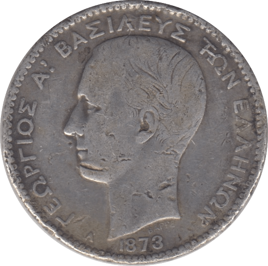 1873 SILVER SPAIN ONE PESETA - SILVER WORLD COINS - Cambridgeshire Coins