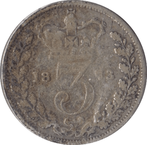 1873 SILVER THREEPENCE ( FAIR ) - Threepence - Cambridgeshire Coins