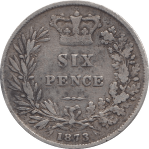 1873 SIXPENCE ( F) 7 - Sixpence - Cambridgeshire Coins