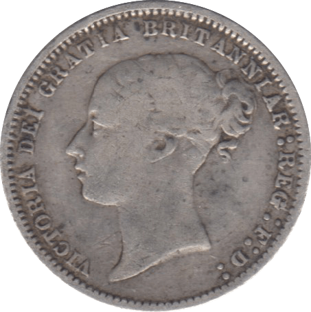 1873 SIXPENCE ( F) 7 - Sixpence - Cambridgeshire Coins