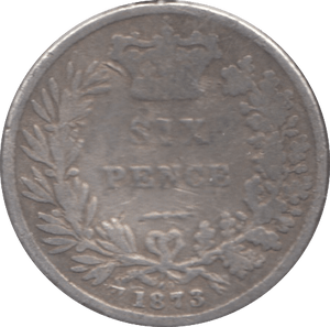 1873 SIXPENCE ( FAIR ) - Sixpence - Cambridgeshire Coins