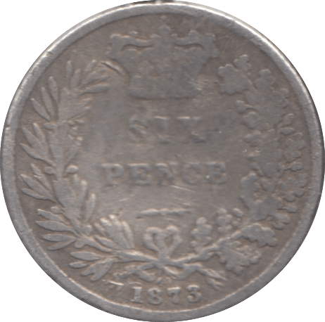 1873 SIXPENCE ( FAIR ) - Sixpence - Cambridgeshire Coins