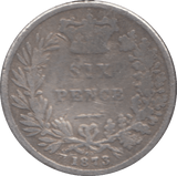1873 SIXPENCE ( FAIR ) - Sixpence - Cambridgeshire Coins