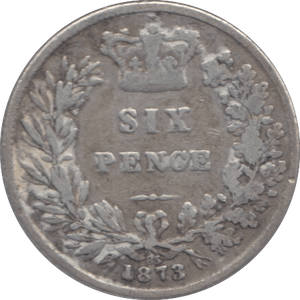 1873 SIXPENCE ( FINE ) DIE 85 - Sixpence - Cambridgeshire Coins