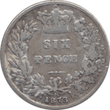 1873 SIXPENCE ( FINE ) DIE 85 - Sixpence - Cambridgeshire Coins