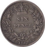 1873 SIXPENCE ( GF ) - Sixpence - Cambridgeshire Coins