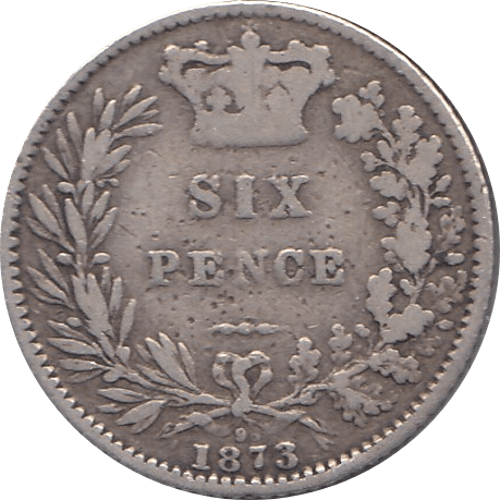 1873 SIXPENCE ( NF ) - Sixpence - Cambridgeshire Coins