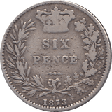1873 SIXPENCE ( NF ) - Sixpence - Cambridgeshire Coins