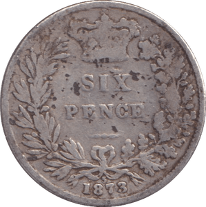 1873 SIXPENCE ( NF ) - Sixpence - Cambridgeshire Coins