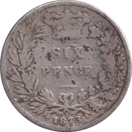 1873 SIXPENCE ( NF ) - Sixpence - Cambridgeshire Coins