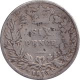 1873 SIXPENCE ( NF ) - Sixpence - Cambridgeshire Coins