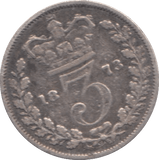 1873 THREEPENCE ( F ) 3 - Threepence - Cambridgeshire Coins