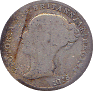 1873 THREEPENCE ( POOR ) - Threepence - Cambridgeshire Coins