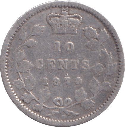 1874 10 CENTS CANADA - WORLD COINS - Cambridgeshire Coins