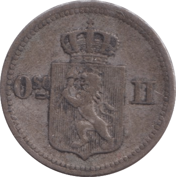 1874 10 ORE NORWAY - WORLD COINS - Cambridgeshire Coins