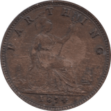 1874 FARTHING ( EF ) 1 - Farthing - Cambridgeshire Coins