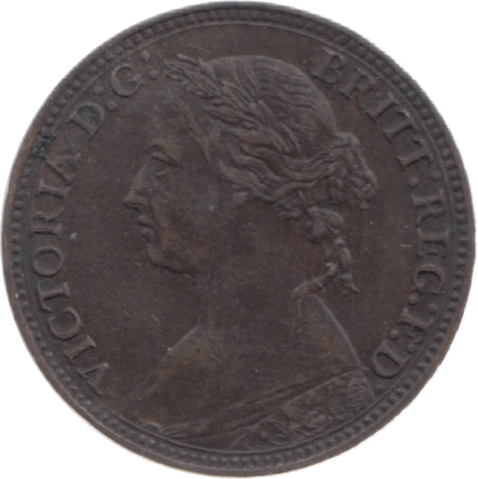 1874 FARTHING ( EF ) 23 - Farthing - Cambridgeshire Coins