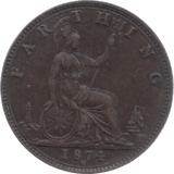 1874 FARTHING ( EF ) 23 - Farthing - Cambridgeshire Coins