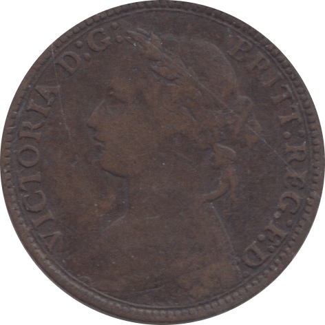 1874 FARTHING ( FAIR ) - Farthing - Cambridgeshire Coins
