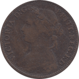 1874 FARTHING ( FAIR ) - Farthing - Cambridgeshire Coins