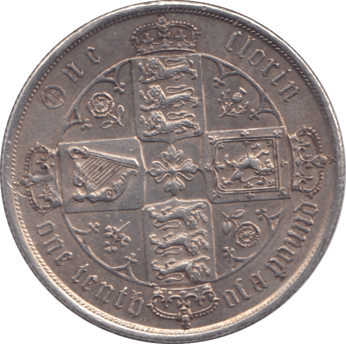 1874 FLORIN ( AUNC ) DIE 11 - Florin - Cambridgeshire Coins