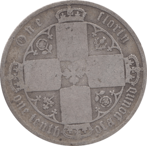 1874 FLORIN ( FAIR ) DIE 14 - Florin - Cambridgeshire Coins
